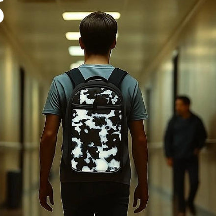 Orca Black & White Hard-Shell Backpack – Recycled Plastic Eco Design