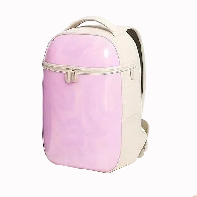 Lavender Hard-Shell Backpack – Recycled Plastic Eco Design with Premium Comfort