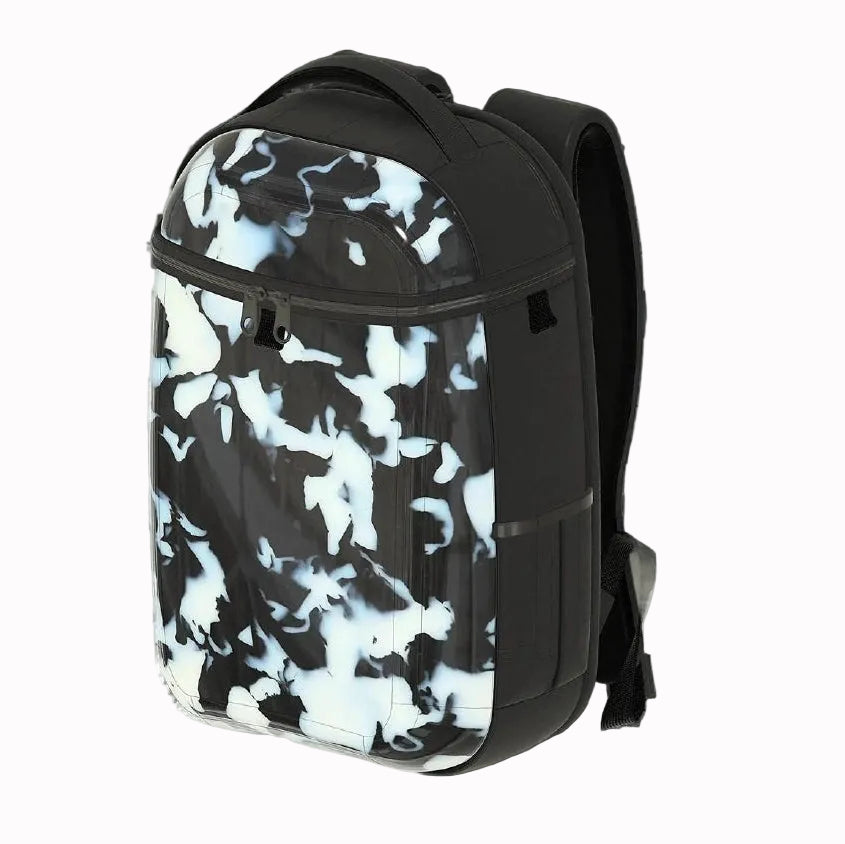 Orca Black & White Hard-Shell Backpack – Recycled Plastic Eco Design