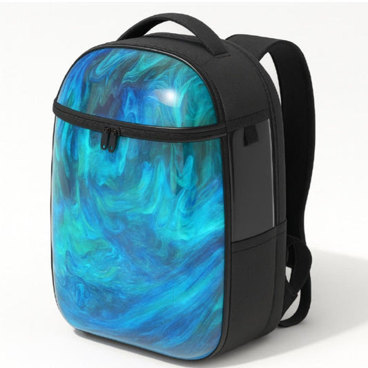 Blue Marble Hard-Shell Backpack – 100% Recycled Plastic Eco Design